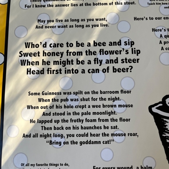 Drinking Toasts Large Poster College Collection Wall Room Decor, Size 24x36 - Picture 7 of 8